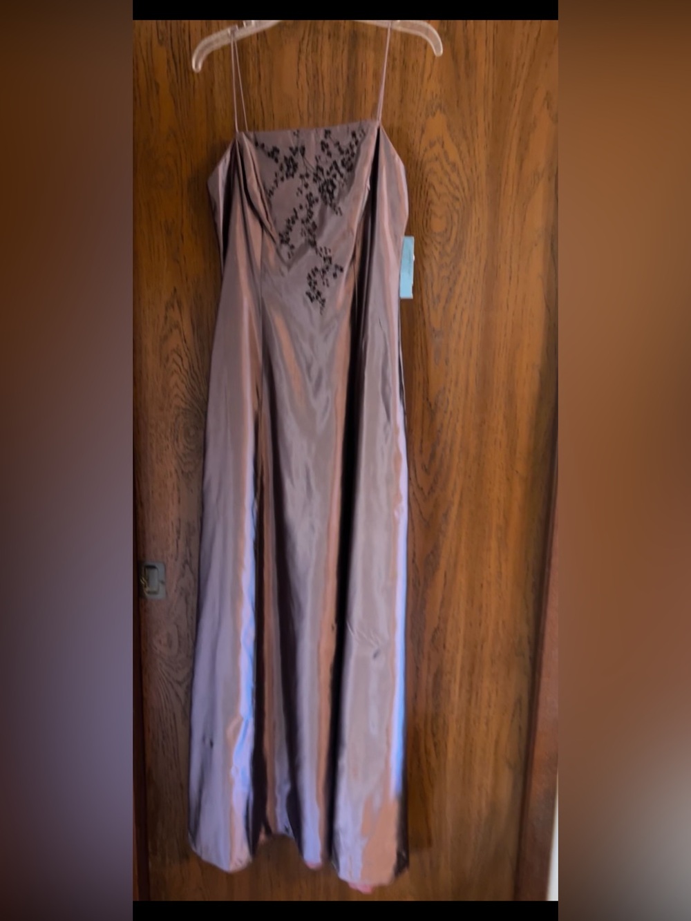 Wedding World Elegant Satin Maxi Dress.